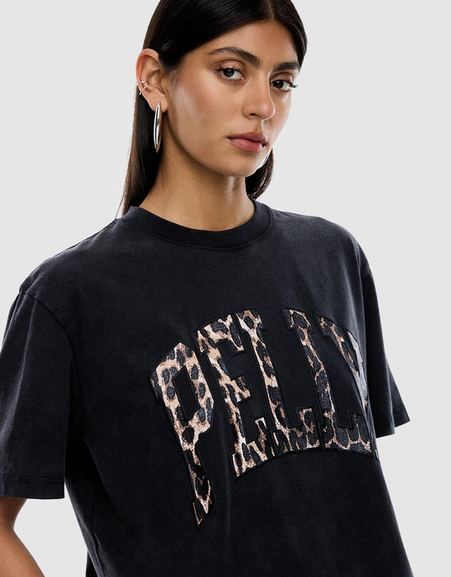 Ena Pelly Leopard Collegiate Tee