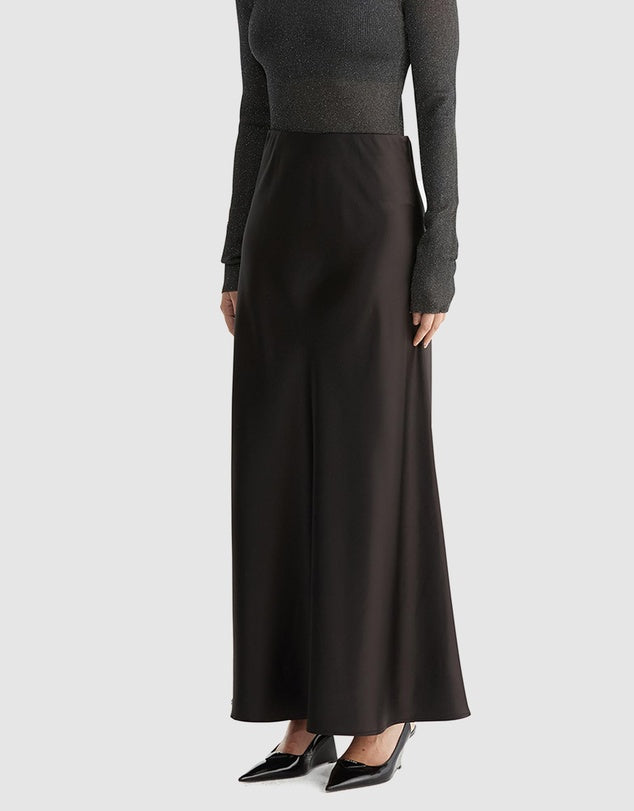 Ena Pelly Logan Satin Maxi Skirt