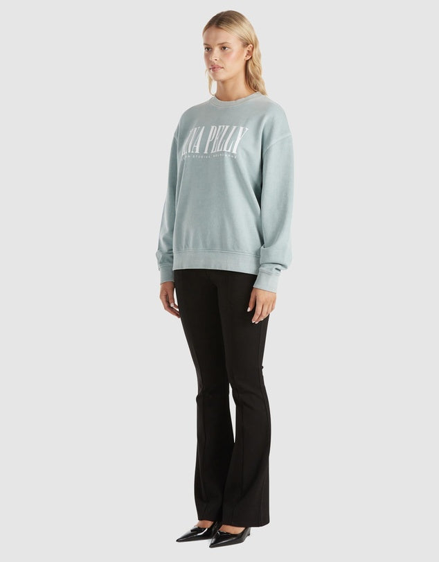 Ena Pelly Lilly Oversized City Logo Sweater