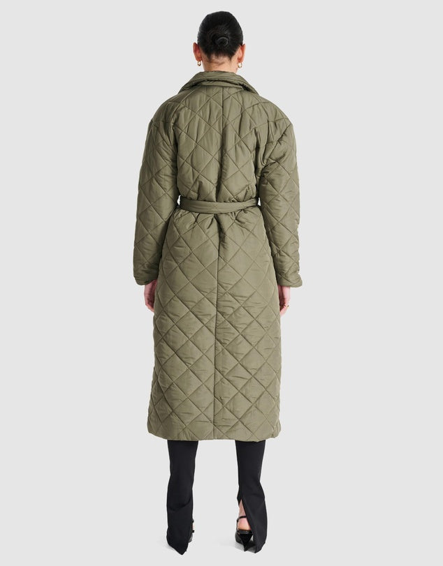 ENA PELLY  Mia Longline Quilted Jacket