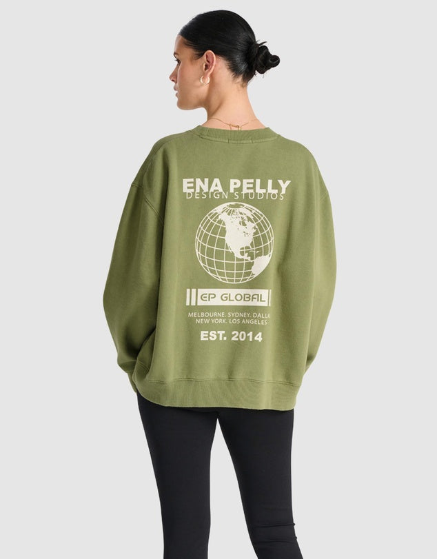 Ena Pelly Global Oversized Sweater