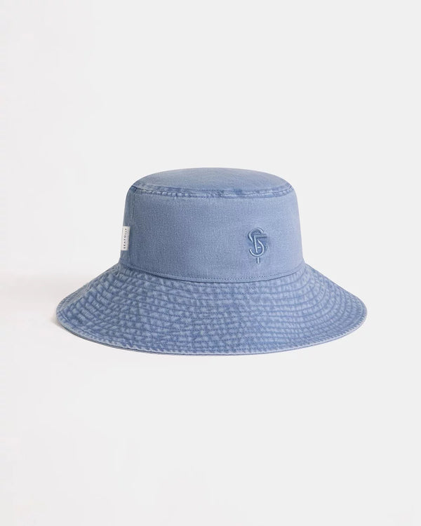 Seafolly - Washed Bucket Hat - Denim Blue