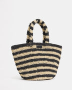 Seafolly - Large Raffia Tote Bag - Natural & Black