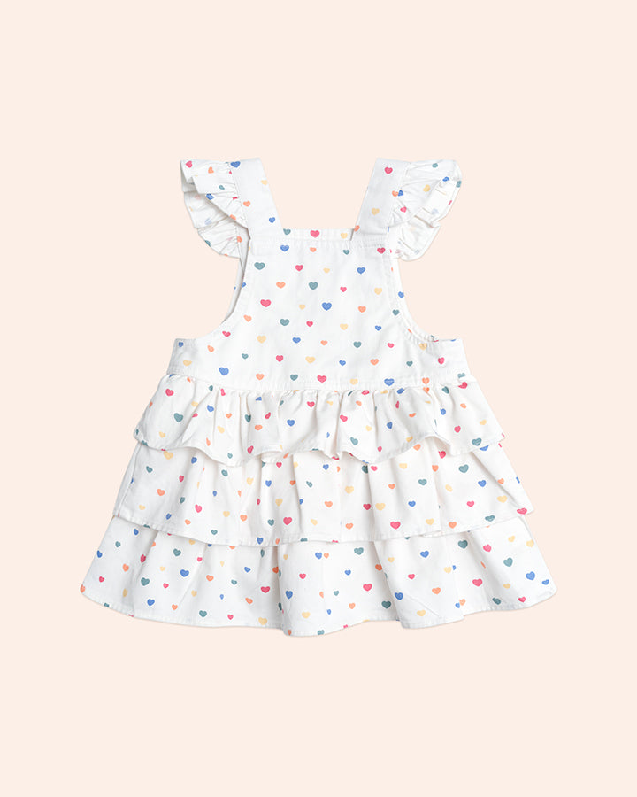 Huxbaby I Heart Cake Pinafore Dress