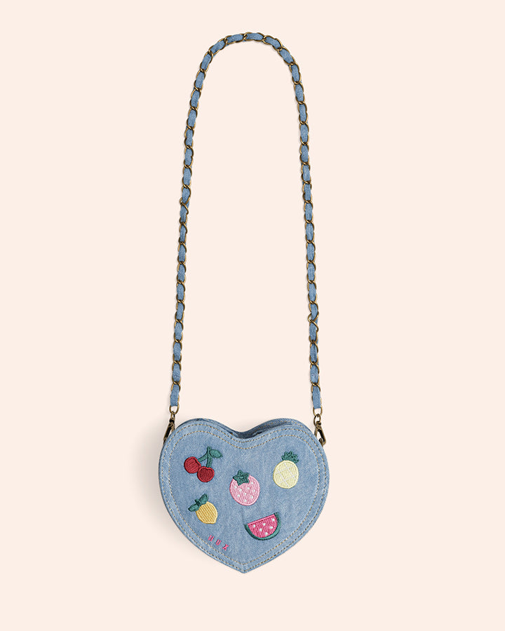 Huxbaby I Heart Fruit Denim Shoulder Bag
