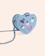 Huxbaby I Heart Fruit Denim Shoulder Bag