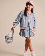 Huxbaby I Heart Fruit Denim Shoulder Bag