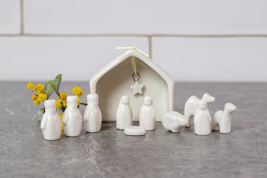 East of India- Porcelain Nativity Set