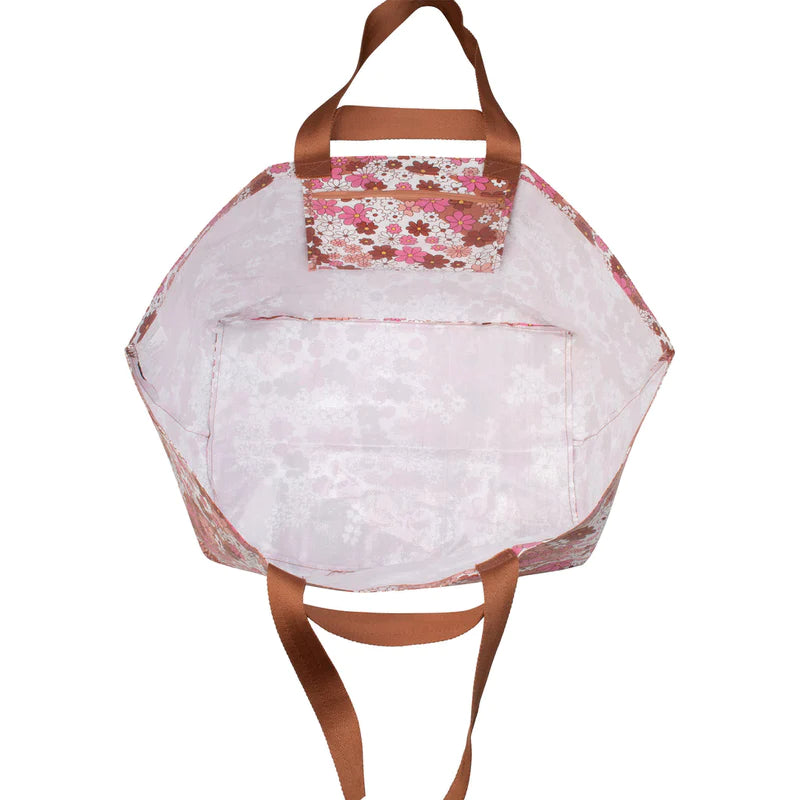 Kollab Beach Bag - Pink Daisy