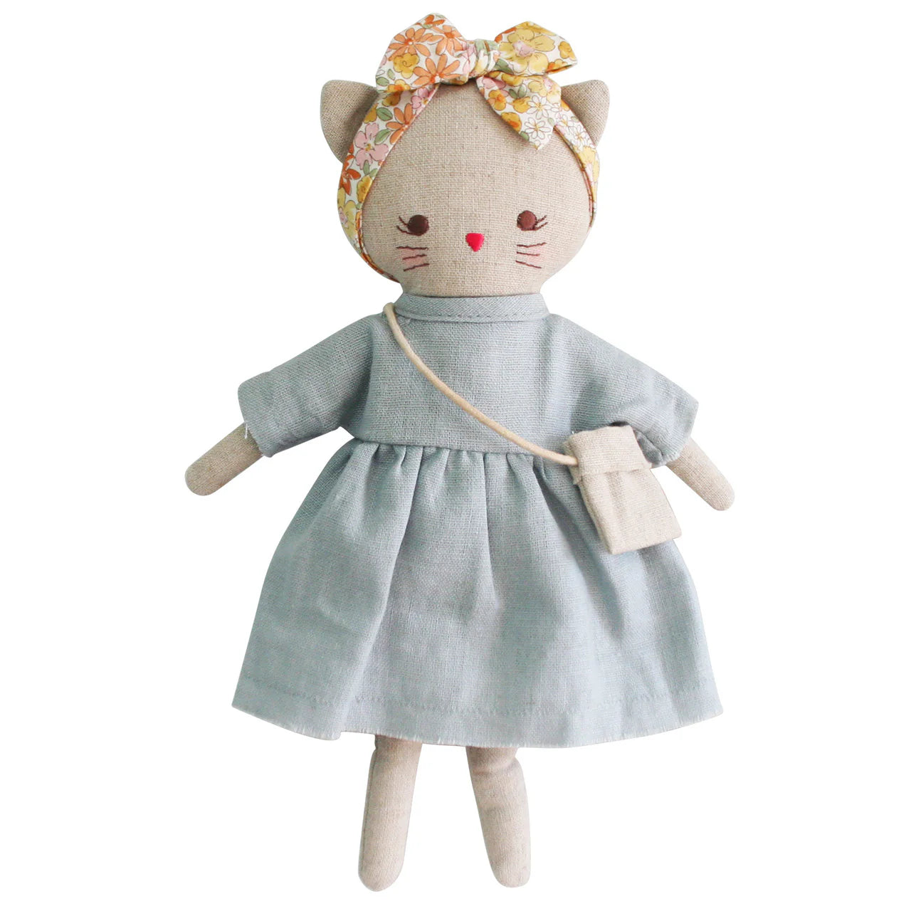 ALIMROSE  Mini Lilly Kitty  Grey Linen