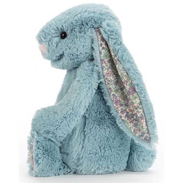 Jellycat Bashful Blossom Aqua Bunny - Medium