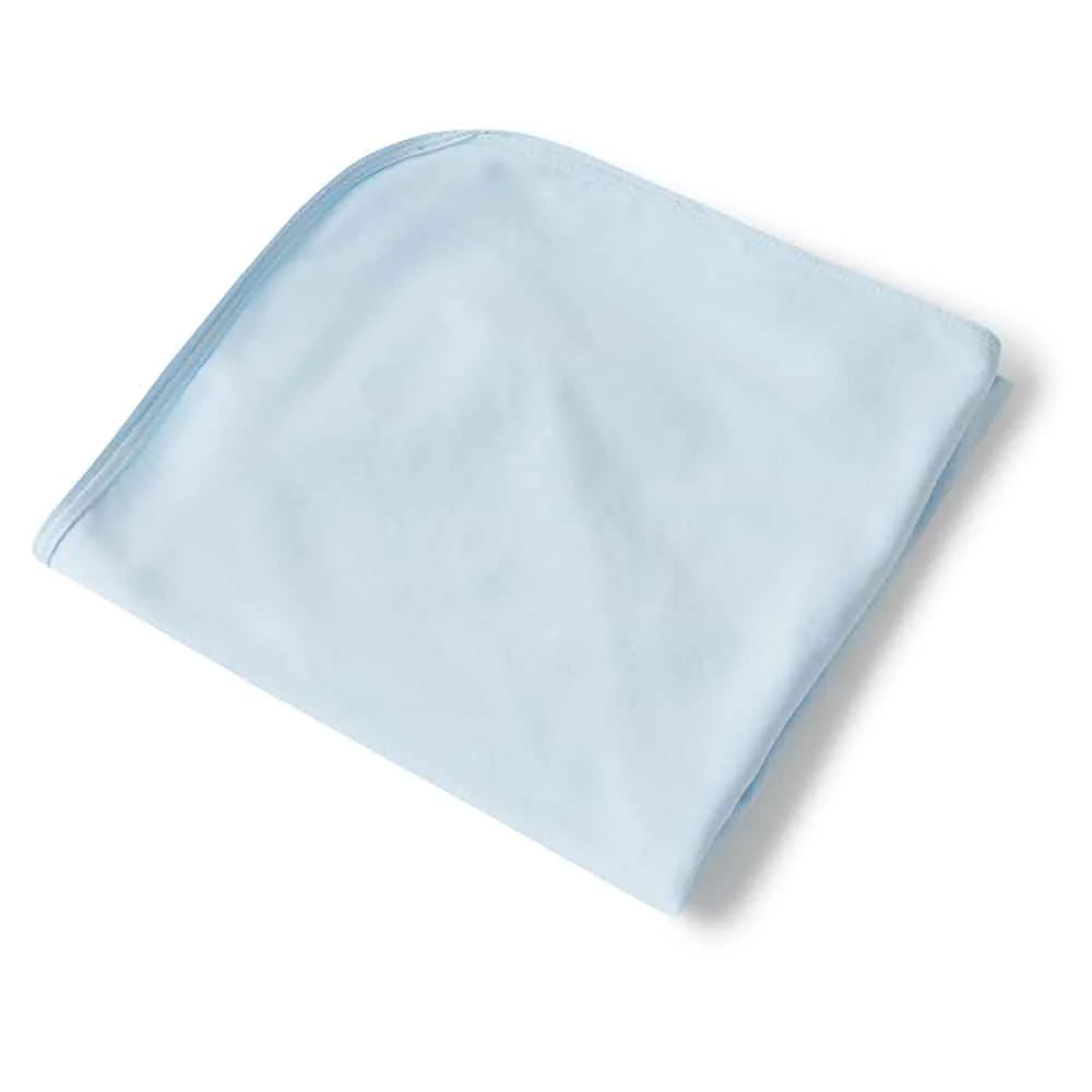 Snuggle Hunny Baby Blue Organic Jersey Wrap & Beanie Set