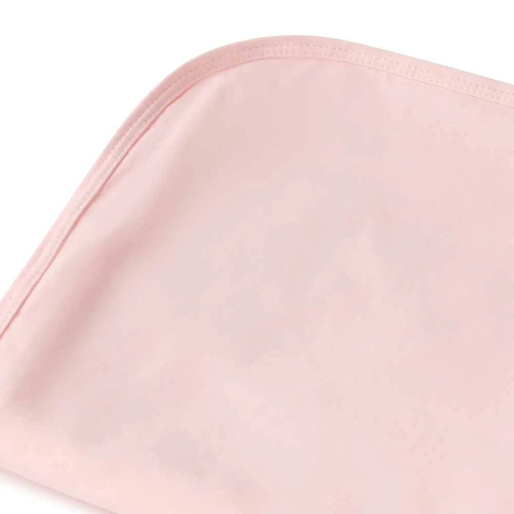 Snuggle Hunny Organic Jersey Wrap & Topknot Set - Baby Pink