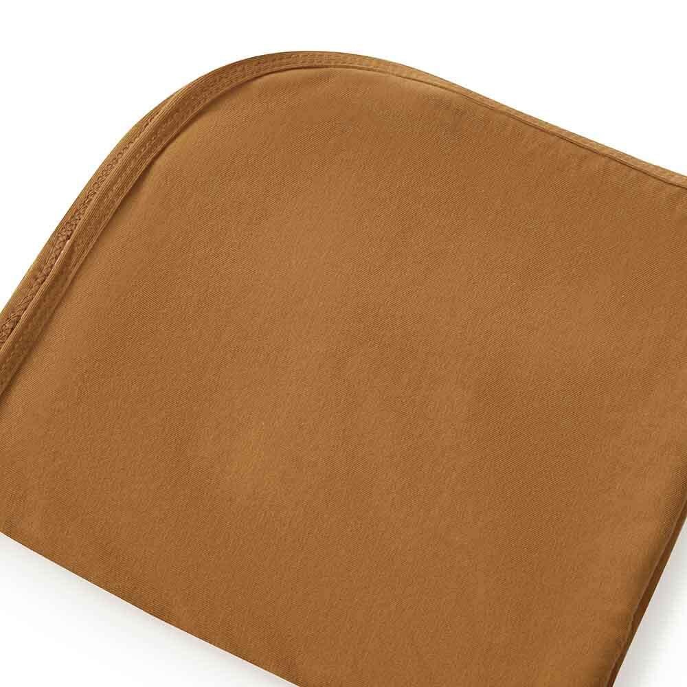 Snuggle Hunny Bronze Organic Jersey Wrap & Beanie Set