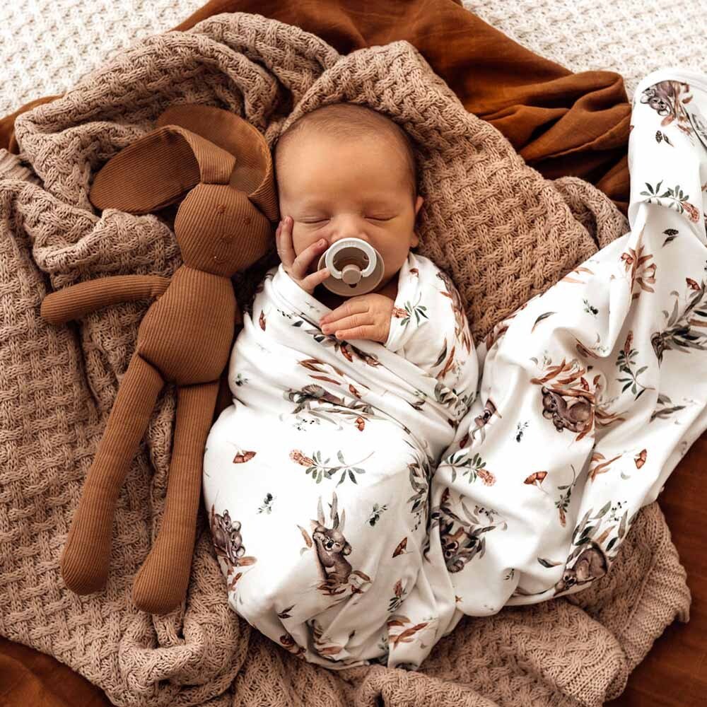 Snuggle Hunny Koala Organic Jersey Wrap & Beanie Set