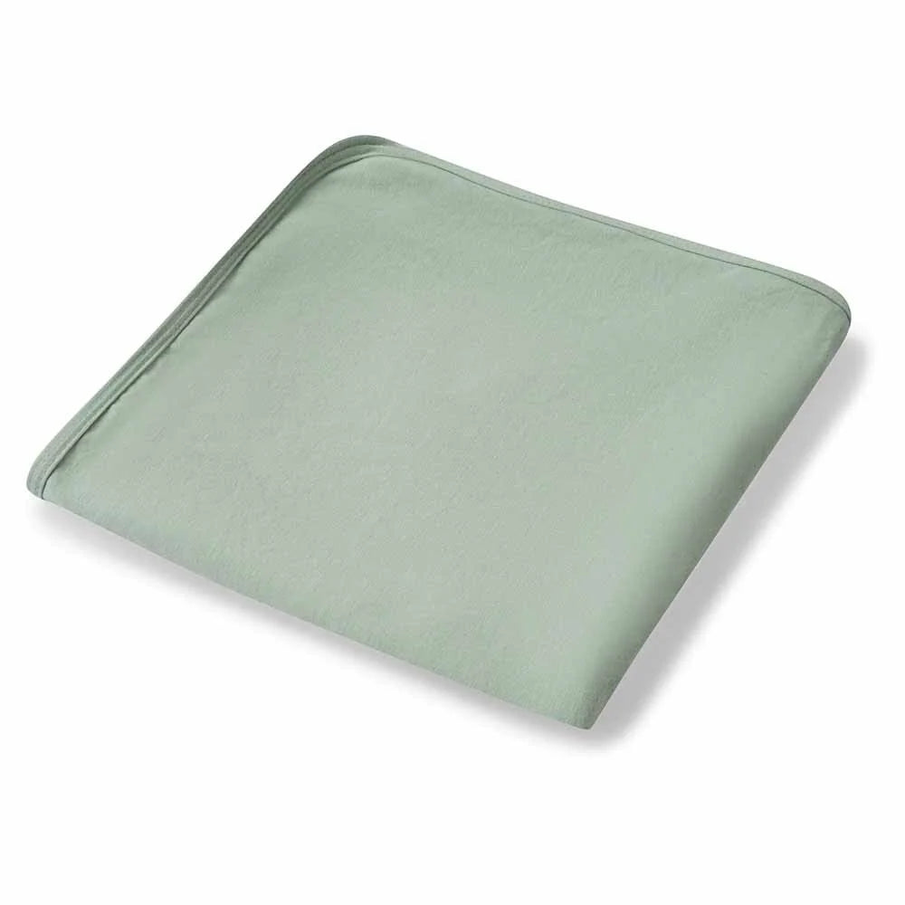 Snuggle Hunny Sage Organic Jersey Wrap & Beanie Set