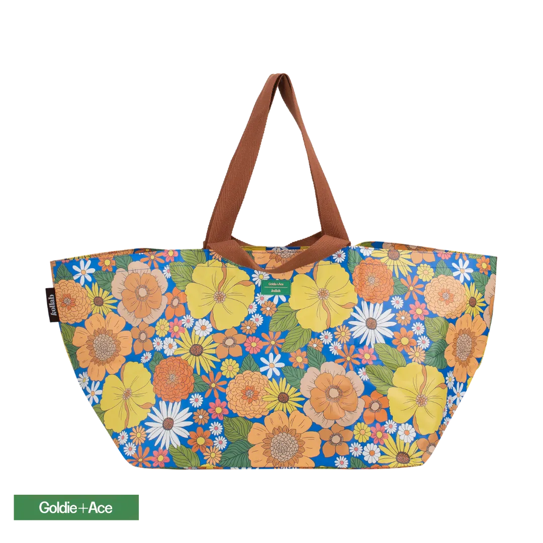 KOLLAB- Beach Bag Goldie + Kollab Zoe Floral