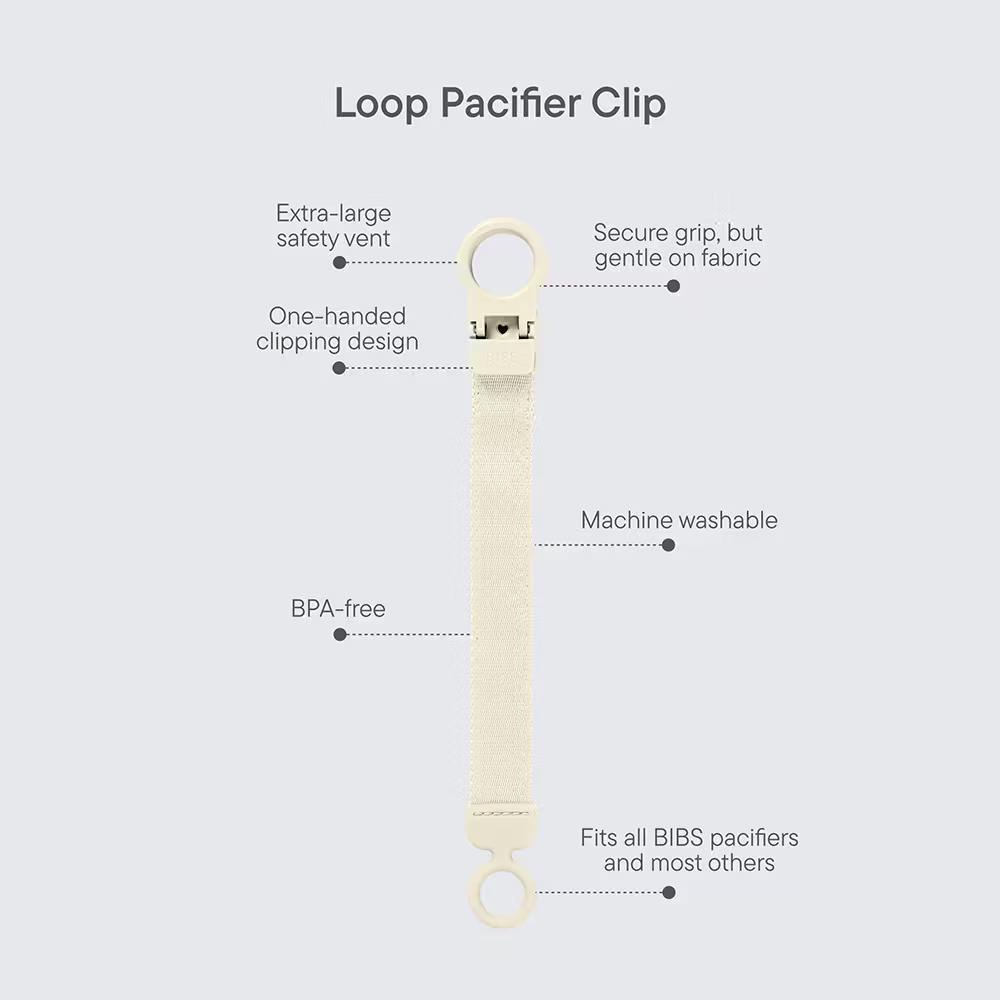 Bibs Pacifier Clip Loop - Assorted