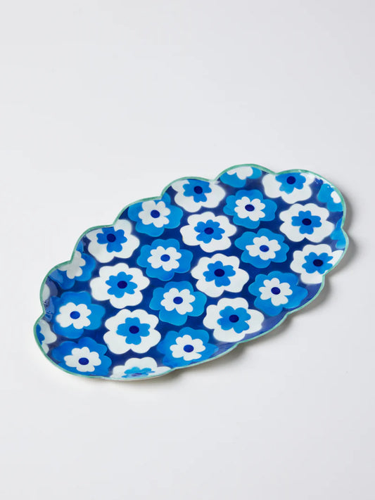 Jones & Co Poppy Blue Tray