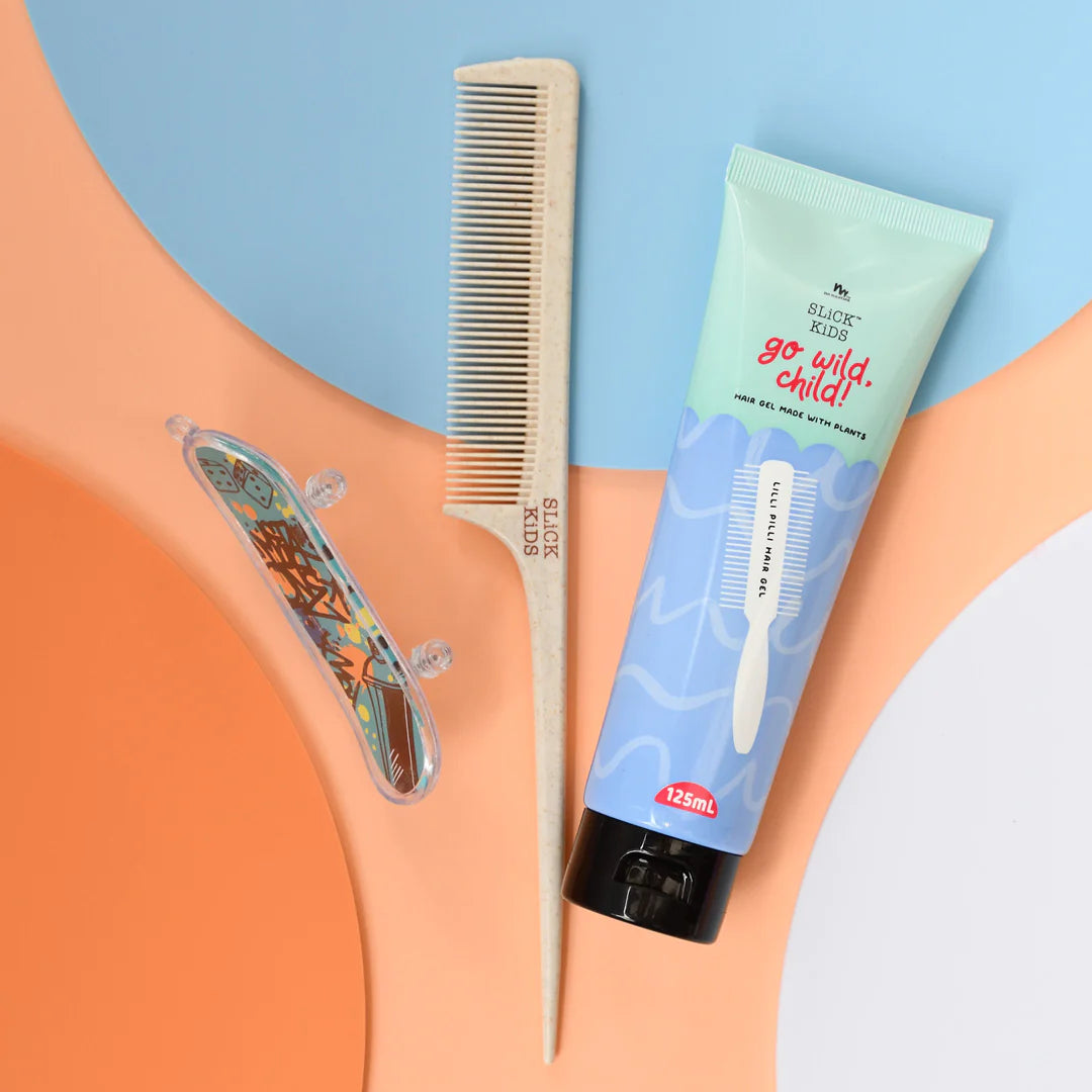 No Nasties Plant Based Kids Hair Gel in Zesty Lime and Fresh Mint 125ml