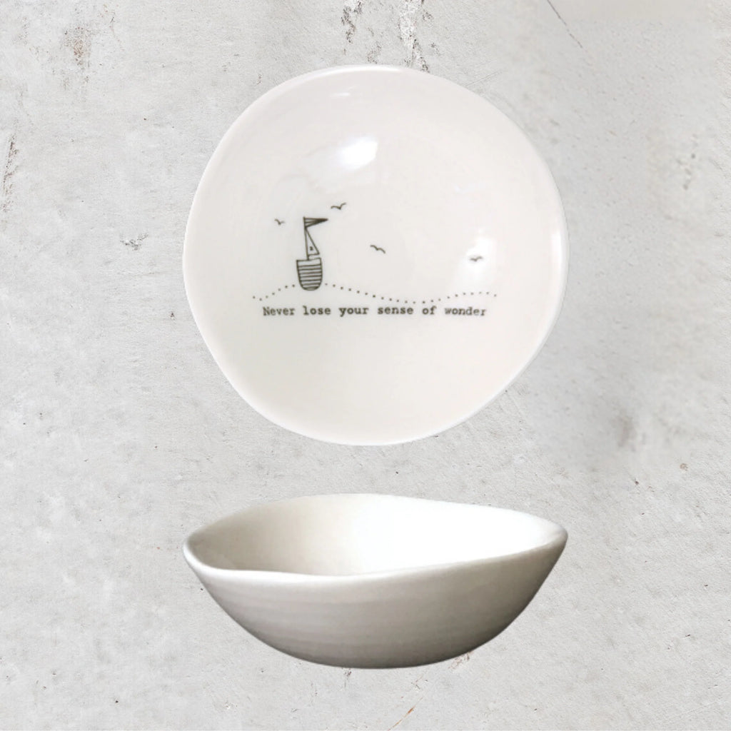 East Of India Wobbly Porcelain Bowls Medium