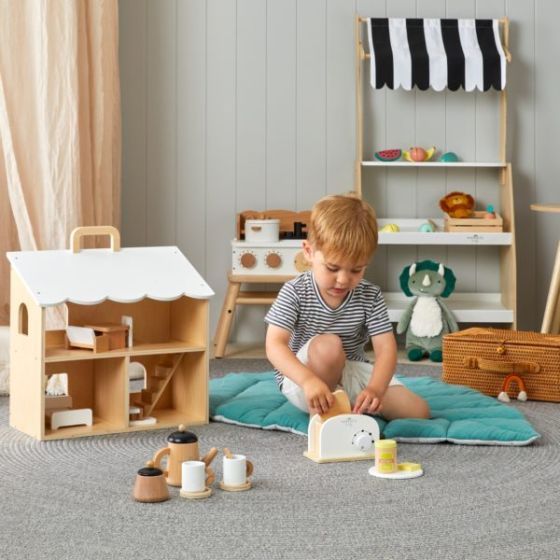Nordic Kids Wooden Market Stall Play Set