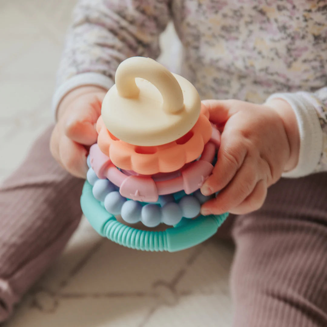 Jellystone Rainbow Stacker & Teether Toy Ocean