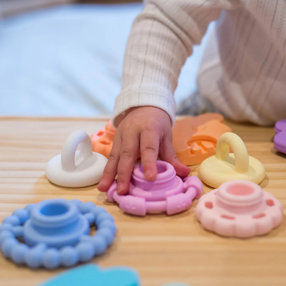 Jellystone Rainbow Stacker & Teether Toy Ocean