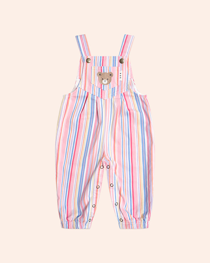 Huxbaby Pastel Stripe Overalls