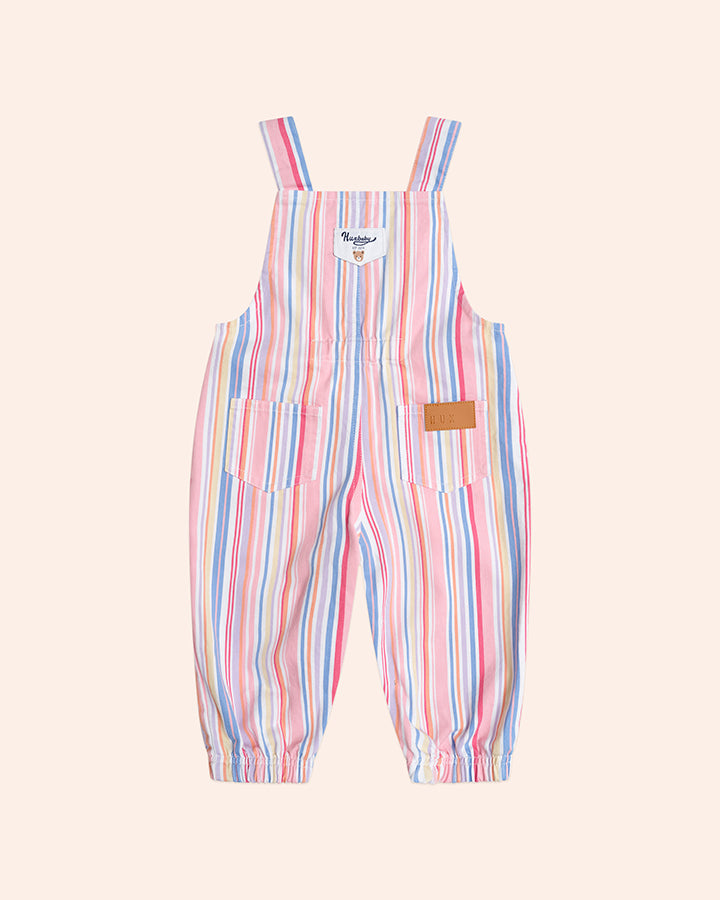 Huxbaby Pastel Stripe Overalls