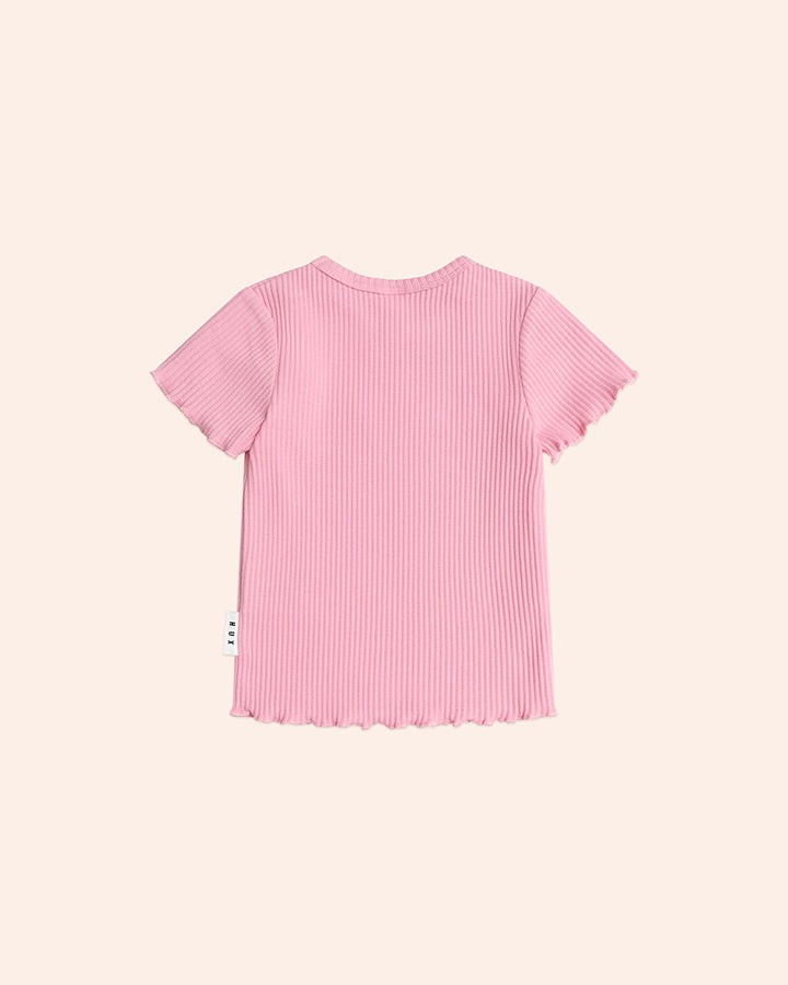 Huxbaby Pink Rib Tee
