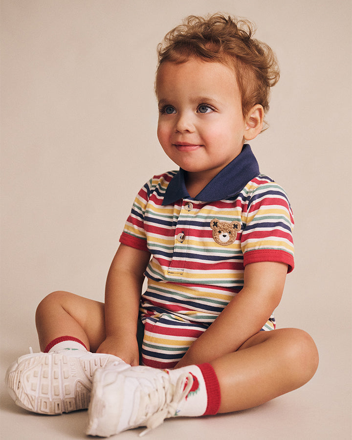 Huxbaby Preppy Polo Romper