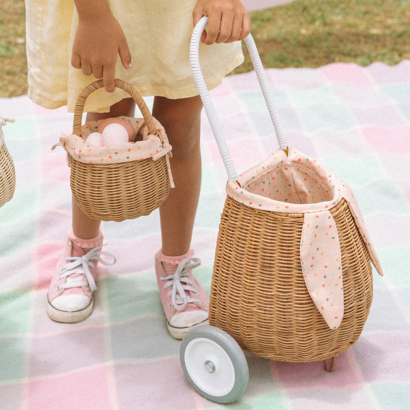 Olli Ella Rattan Berry Basket With Lining Assorted