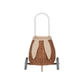 Olli Ella Rattan Bunny Luggy With Lining Assorted