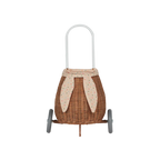 Olli Ella Rattan Bunny Luggy With Lining Assorted