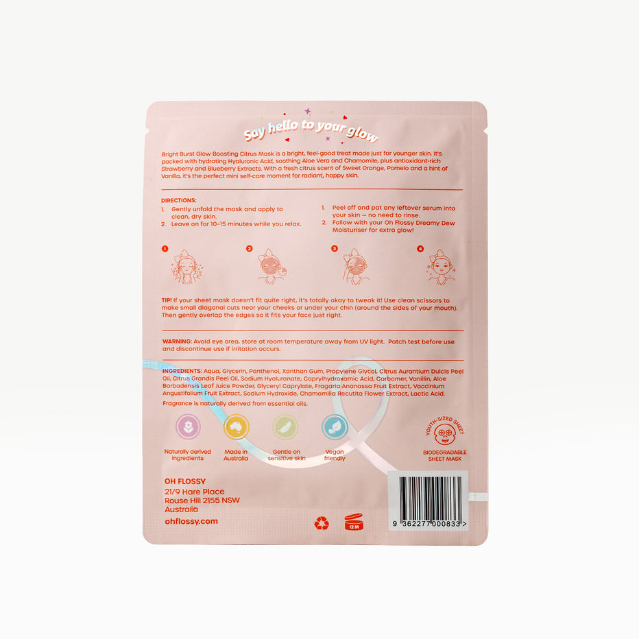 Oh Flossy Skin Squad Sheet Mask Trio