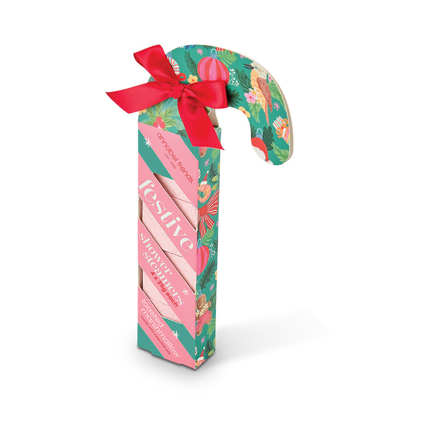 Annabel Trends Festive Candy Cane 4 Pack Shower Steamers