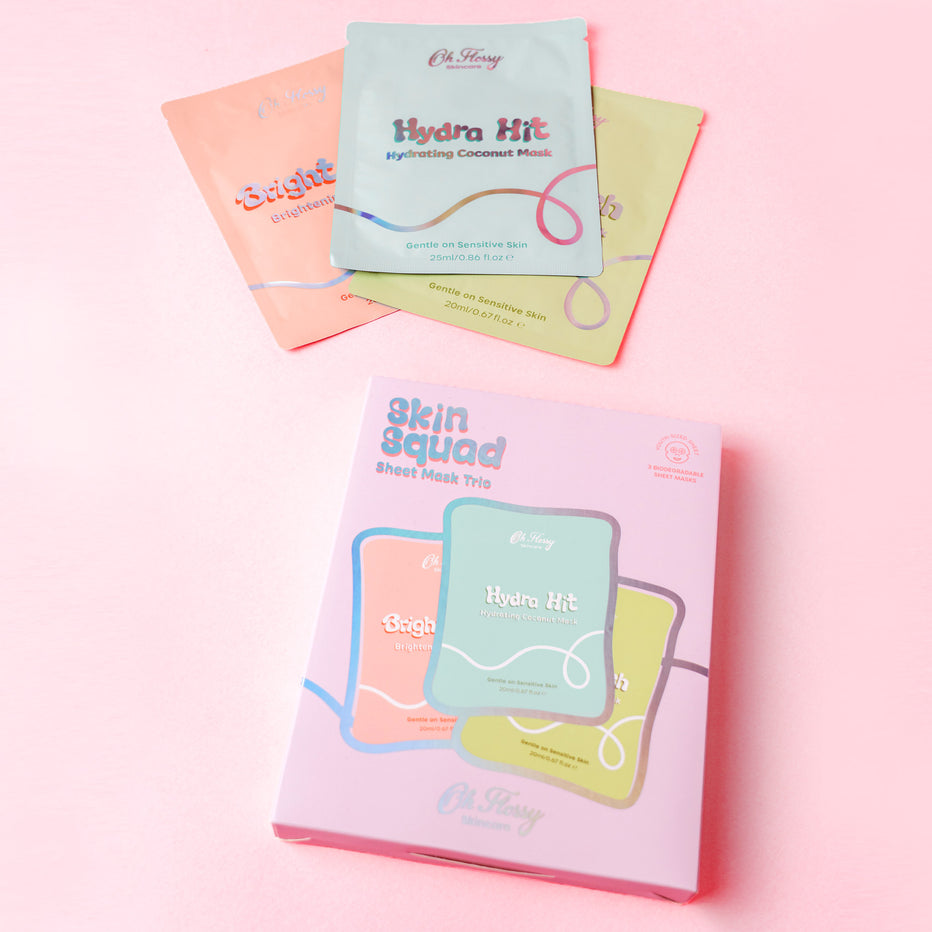 Oh Flossy Skin Squad Sheet Mask Trio