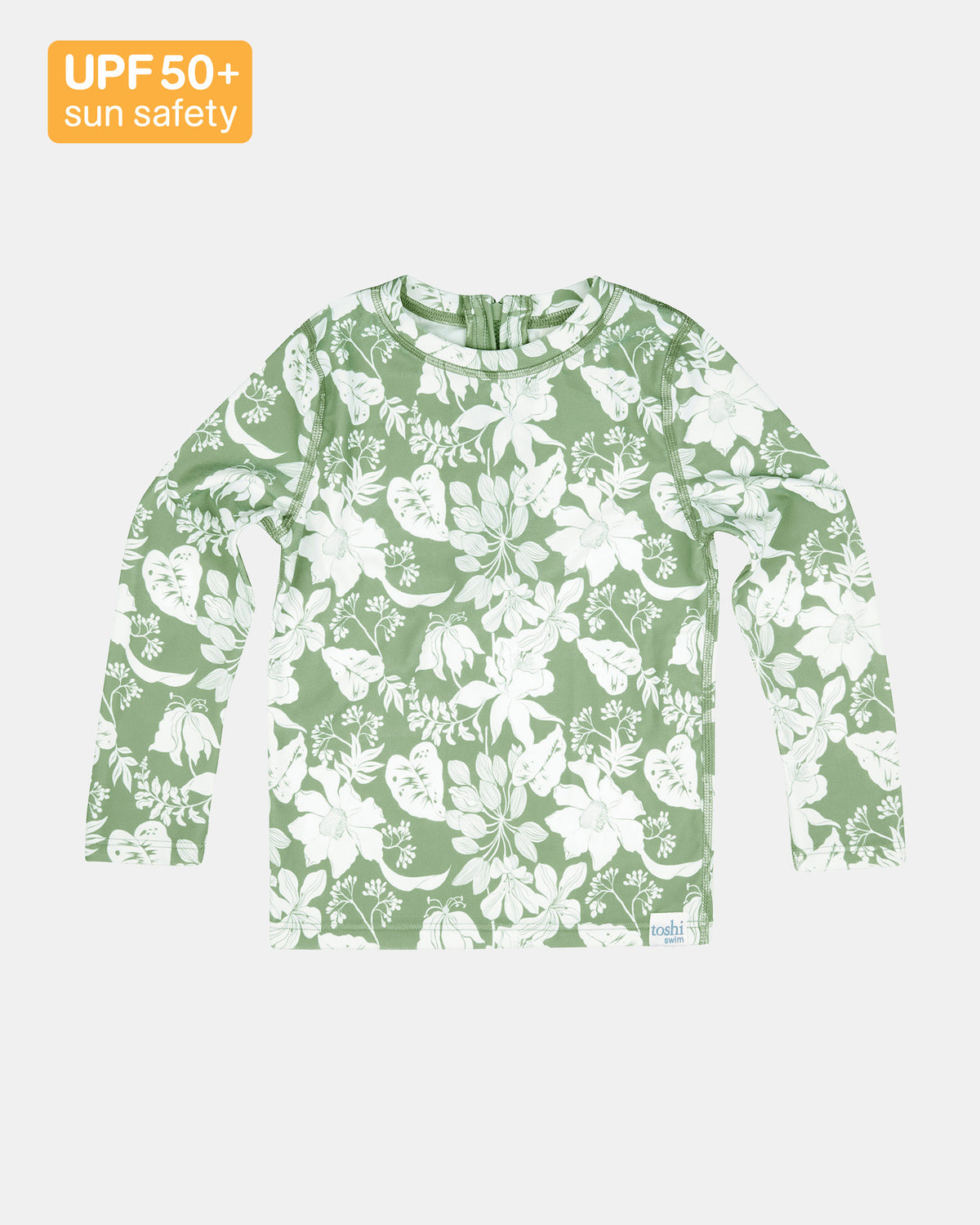 Toshi Swim Kids Rashie Half Zip Long Sleeve Classic