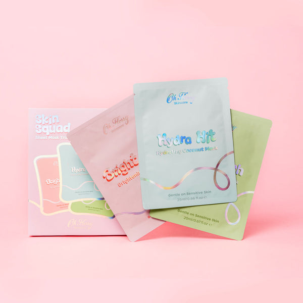 Oh Flossy Skin Squad Sheet Mask Trio