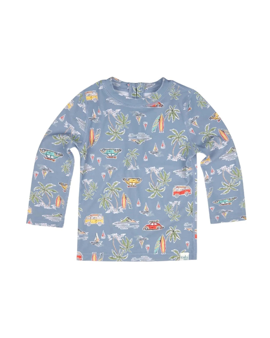 Toshi Swim Kids Rashie Half Zip Long Sleeve Classic