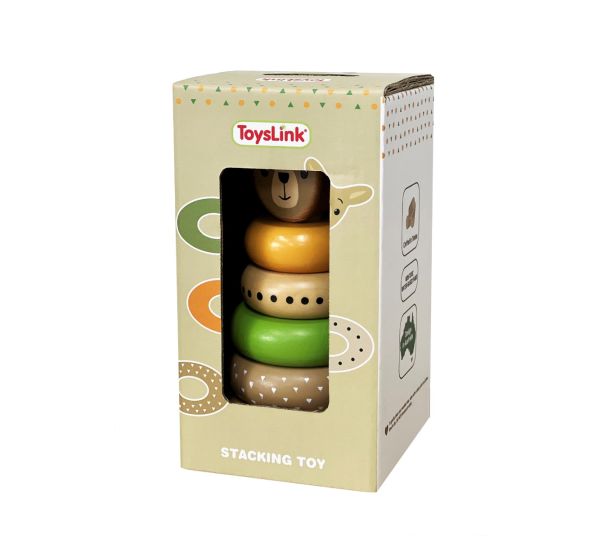 ToysLink - Wooden animal Stacking toy - Assorted