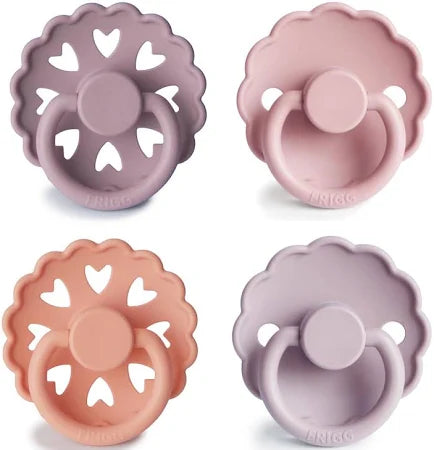FRIGG Multi Pacifier 4 Pack Silicone - Sunset Bliss