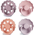 FRIGG Multi Pacifier 4 Pack Silicone - Sunset Bliss