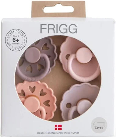 FRIGG Multi Pacifier 4 Pack Silicone - Sunset Bliss