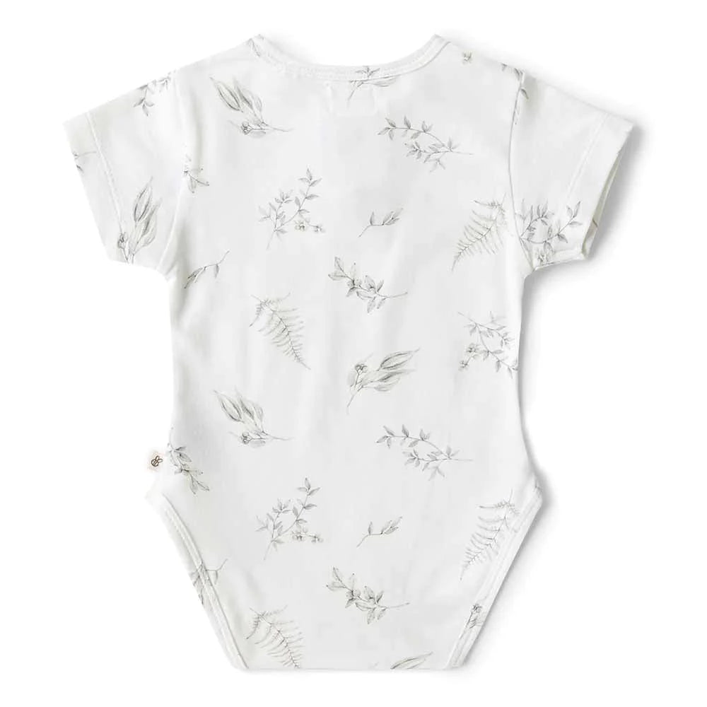 Snuggle Hunny Silver Gum Short Sleeve Bodysuit