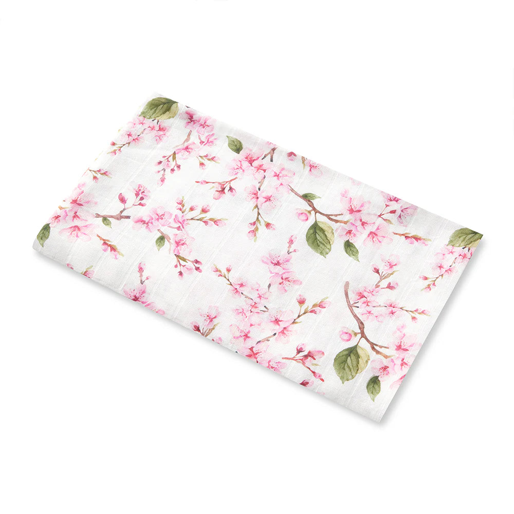 Snuggle Hunny Cherry Blossom Organic Muslin Wrap