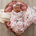 Snuggle Hunny Cherry Blossom Organic Muslin Wrap