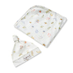 Snuggle Hunny Garden Friends Organic Jersey Wrap & Beanie Set