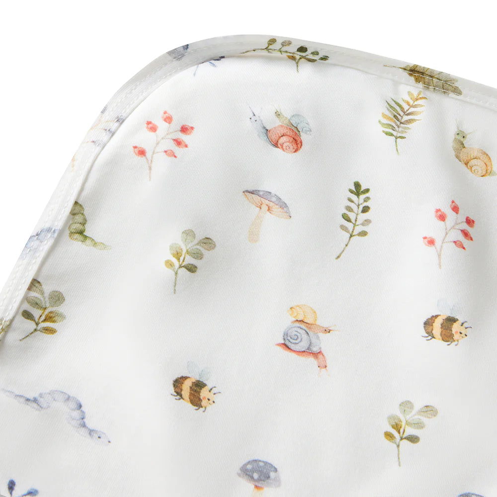 Snuggle Hunny Garden Friends Organic Jersey Wrap & Beanie Set